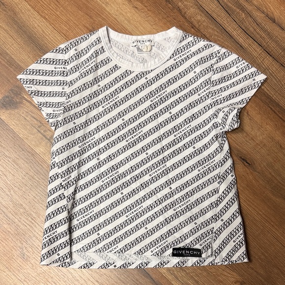 Givenchy Kids Monogram Diagonal Stripe Tee